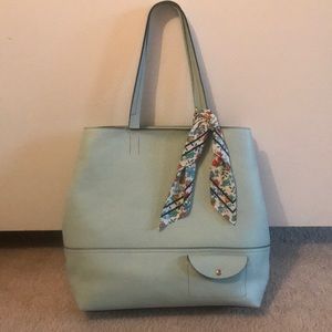 J.Crew leather tote bag